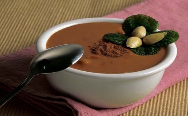 Dulce de manjar y chirimoya